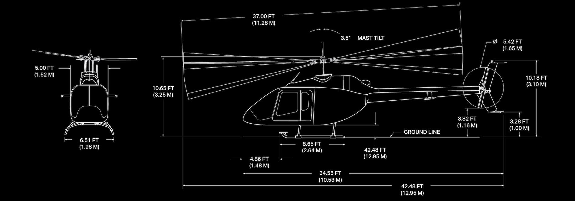 Bell 505规格图片
